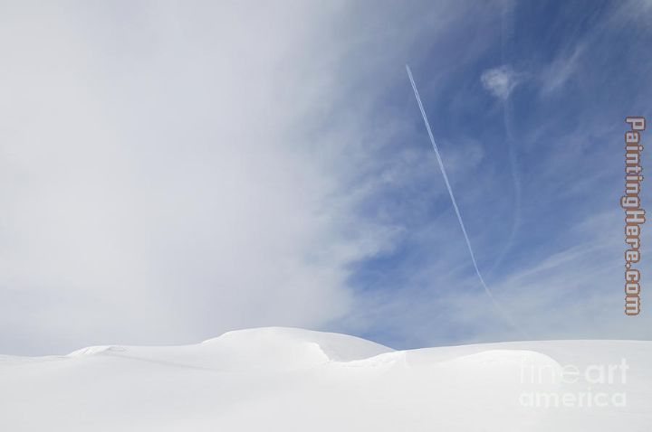 2011 abstract minimalist winter landscape snow and blue sky matthias hauser